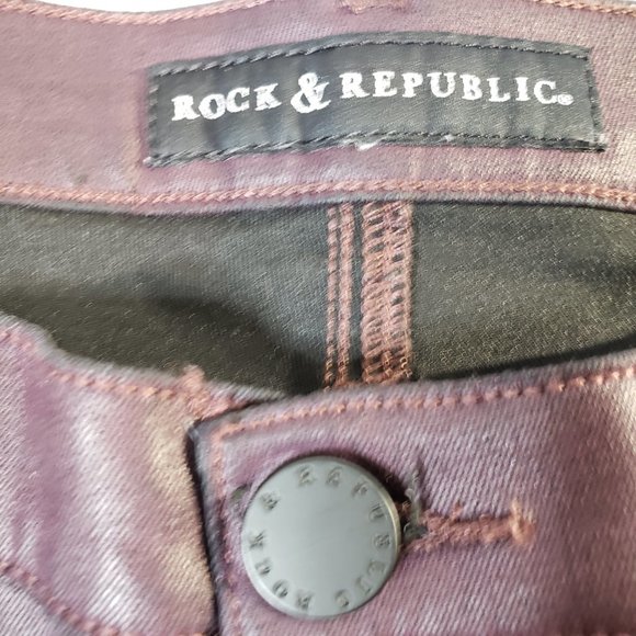 Rock & Republic Deep Purple Skinny Pants - Picture 4 of 11